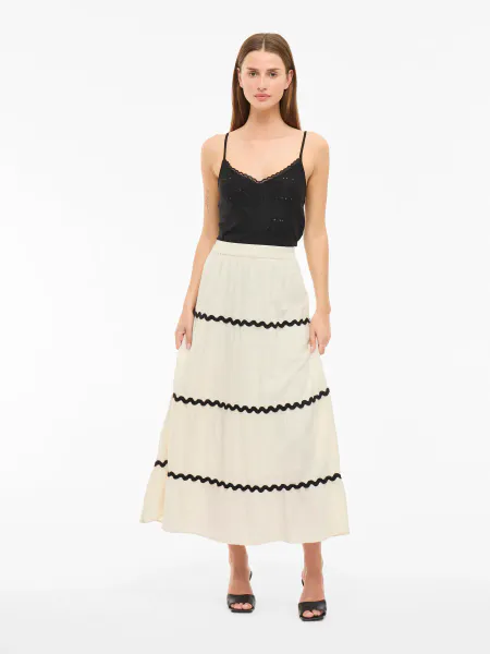 Hovedbilde VIMANDA WAVY HW MAXI SKIRT/1
