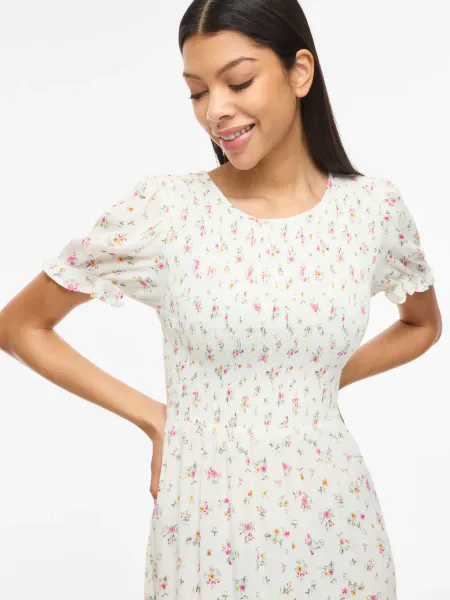 Hovedbilde VIGREIS S/S O-NECK ANKLE DRESS/RN PINK FLOWERS