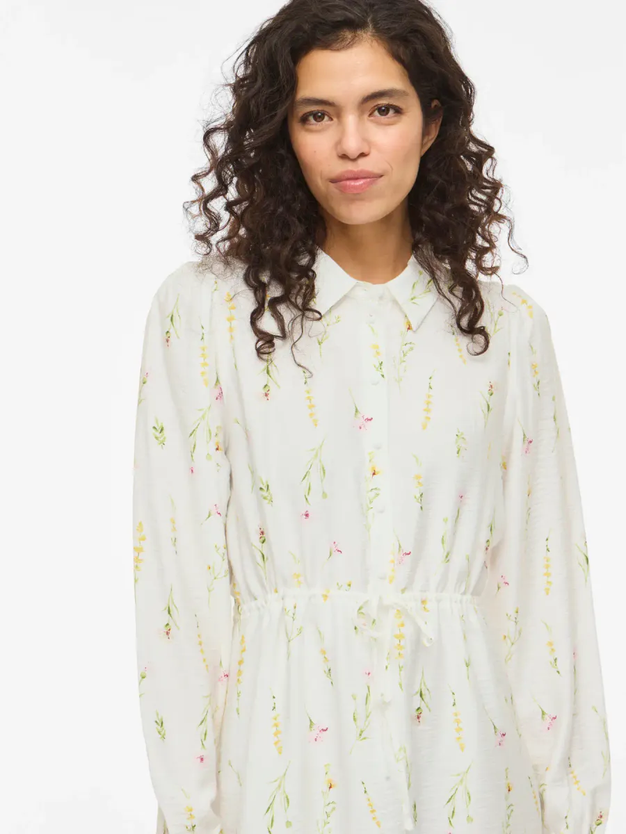  VIGITI LORE O-NECK L/S SHORT DRESS