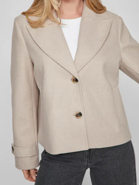 Hovedbilde VISOLO L/S SHORT JACKET NATURAL MELANGE