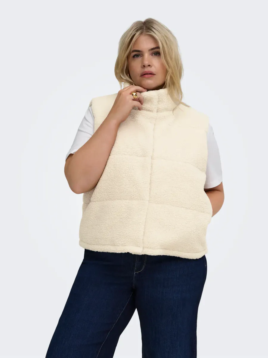 CARSANDRA TEDDY WAISTCOAT PUMICE STONE