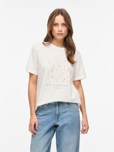Hovedbilde VISYBIL GARDEN O-NECK S/S TOP SNOW WHITE