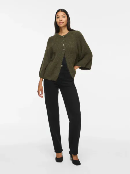 Hovedbilde VIBOWS 3/4 KNIT CARDIGAN FOREST NIGHT