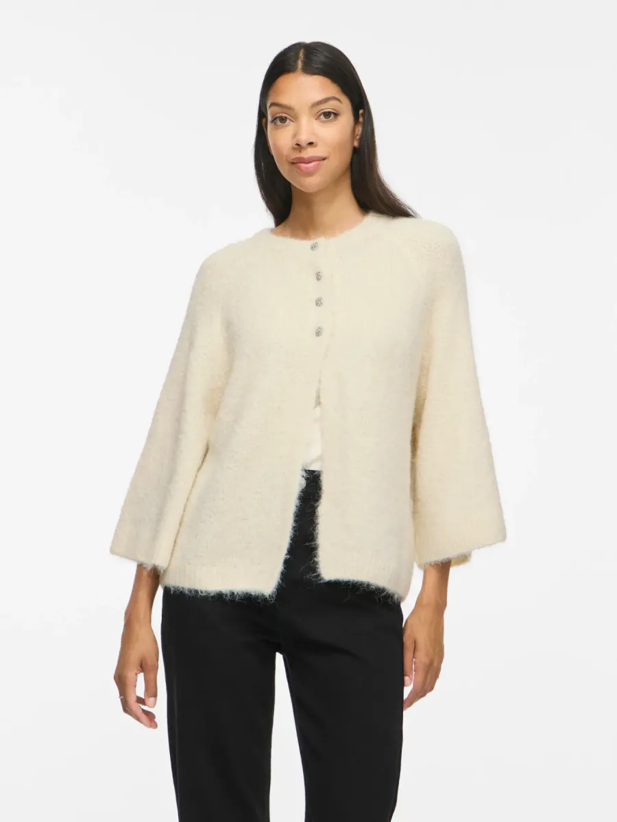 VIBOWS 3/4 KNIT CARDIGAN BIRCH
