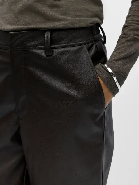 Hovedbilde OBJLIVA MW WIDE PANTS SEAL BROWN