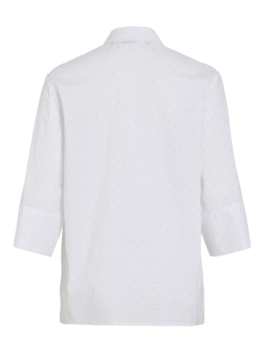 VIPOPPI 3/4 RHINESTONE LOOSE SHIRT