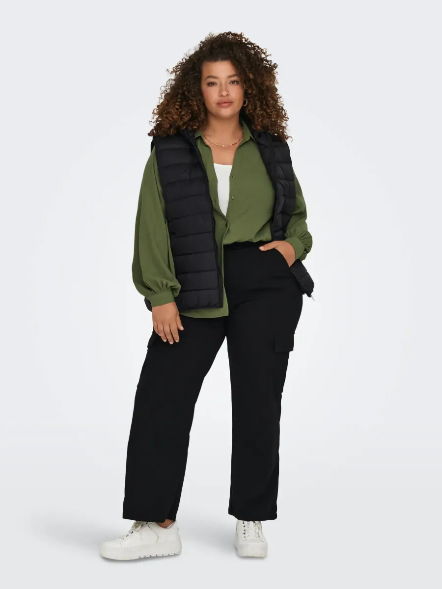 CARNEW TAHOE HOOD WAISTCOAT BLACK