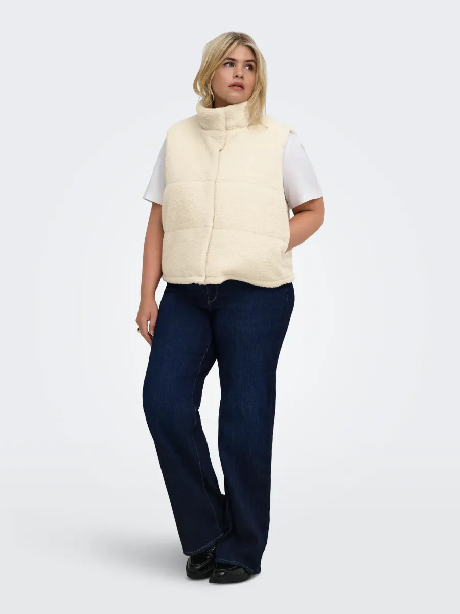 CARSANDRA TEDDY WAISTCOAT PUMICE STONE
