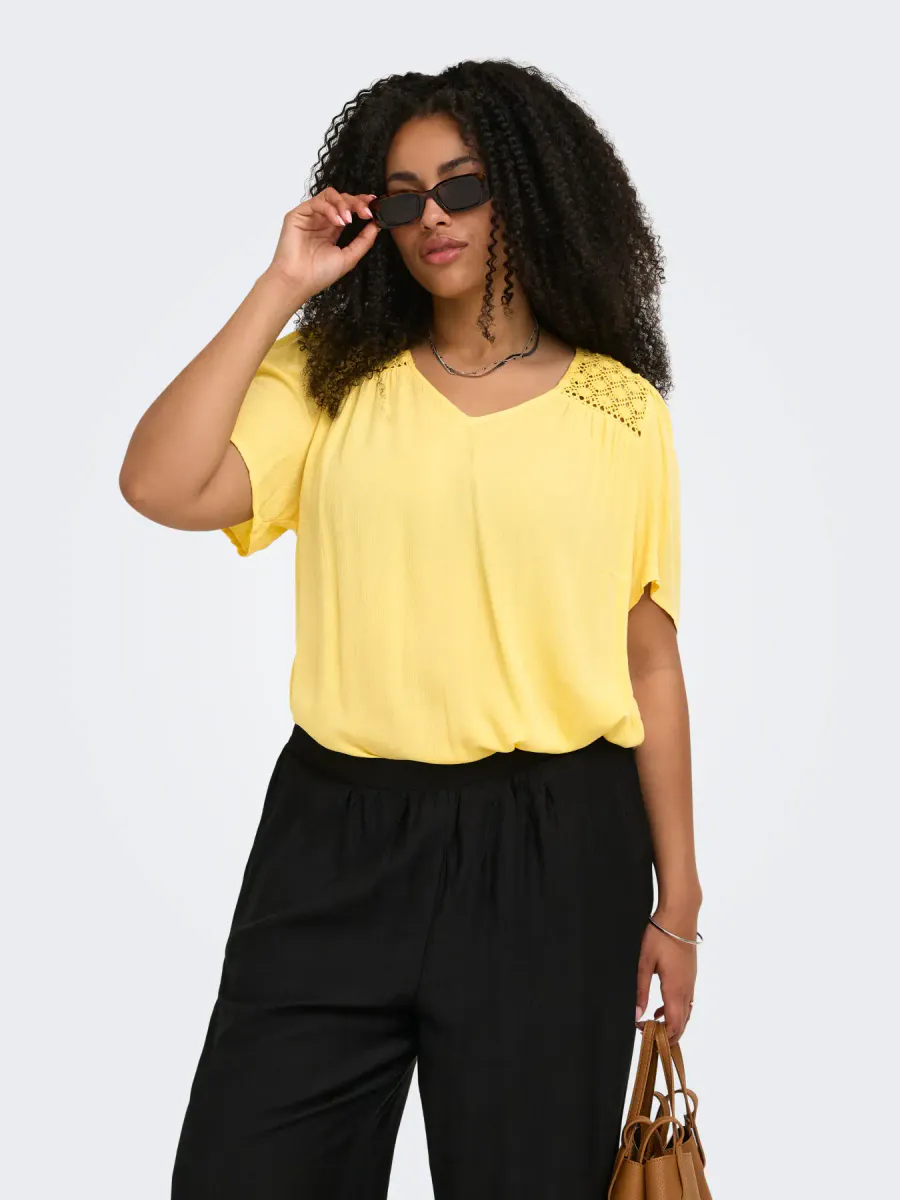 CARSELASI S/S V-NECK TOP 