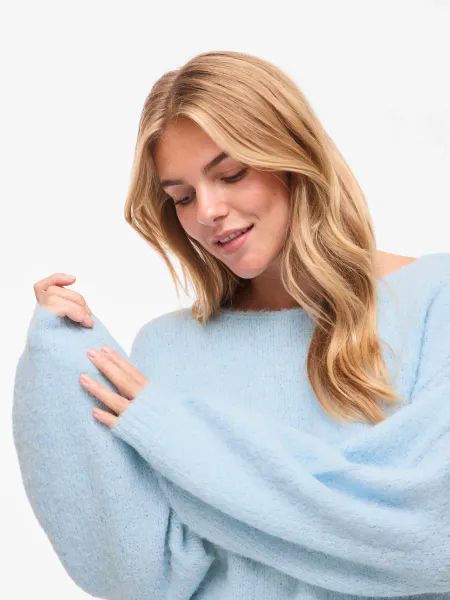 Hovedbilde VIMARLEY L/S EMB KNIT PULLOVER NANTUCKET BREEZE