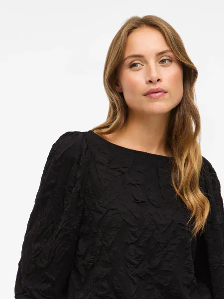 Hovedbilde VIDEVERA BOATNECK 3/4 TOP/R BLACK BEAUTY