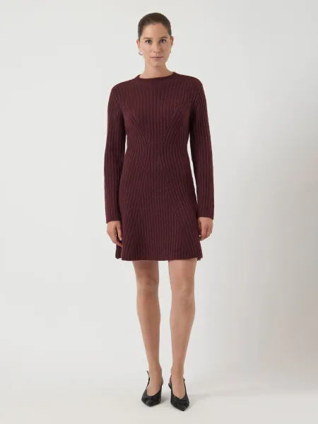Hovedbilde YASDOLLY LS KNIT DRESS PORT ROYAL
